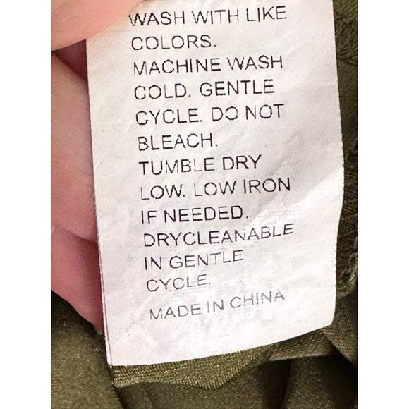 Shein green long sleeves front tie crop top Size 2XL - Picture 5 of 10